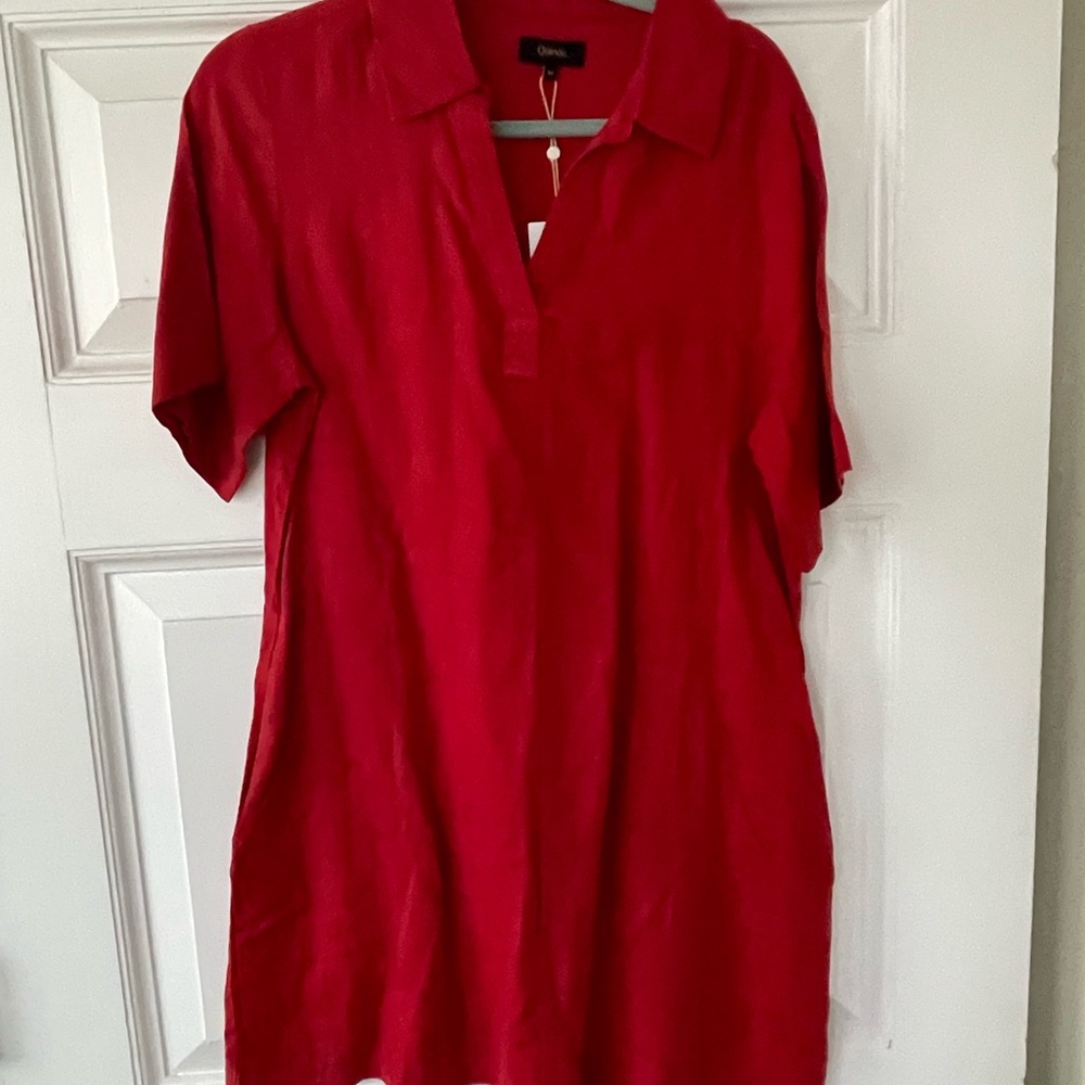 Quince Red Women's Popover Dress